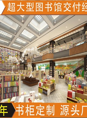 书店书城书吧学校图书馆展示柜书柜满墙格子柜图书展示柜书架设计