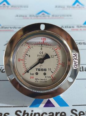 TESS EN 837.1 Pressure Gauge 016 Bar