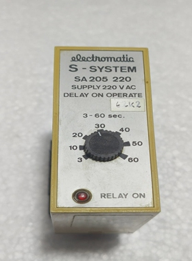 ElectromaticS系统SA205220延迟运行带底座SA205220(免费送