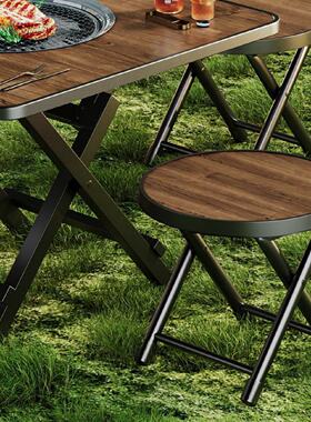 户外烧烤桌家用无烟烧烤便携折叠烧烤桌木炭烤肉野外庭院围炉煮茶