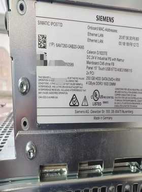 6AV7260-0AB20-0AX6，橙色新功能完好议价出--议价商品