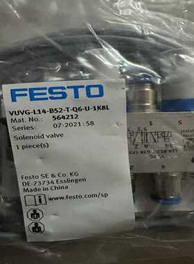 费斯托电磁阀VUVG-L14-B52-T-Q6-U-1K询价