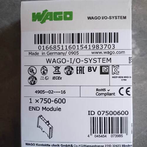 德国WAGO万可模块750600德国原厂生-询