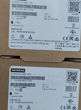 西门子SINAMICSCU240E2PN控制单元型号-议价
