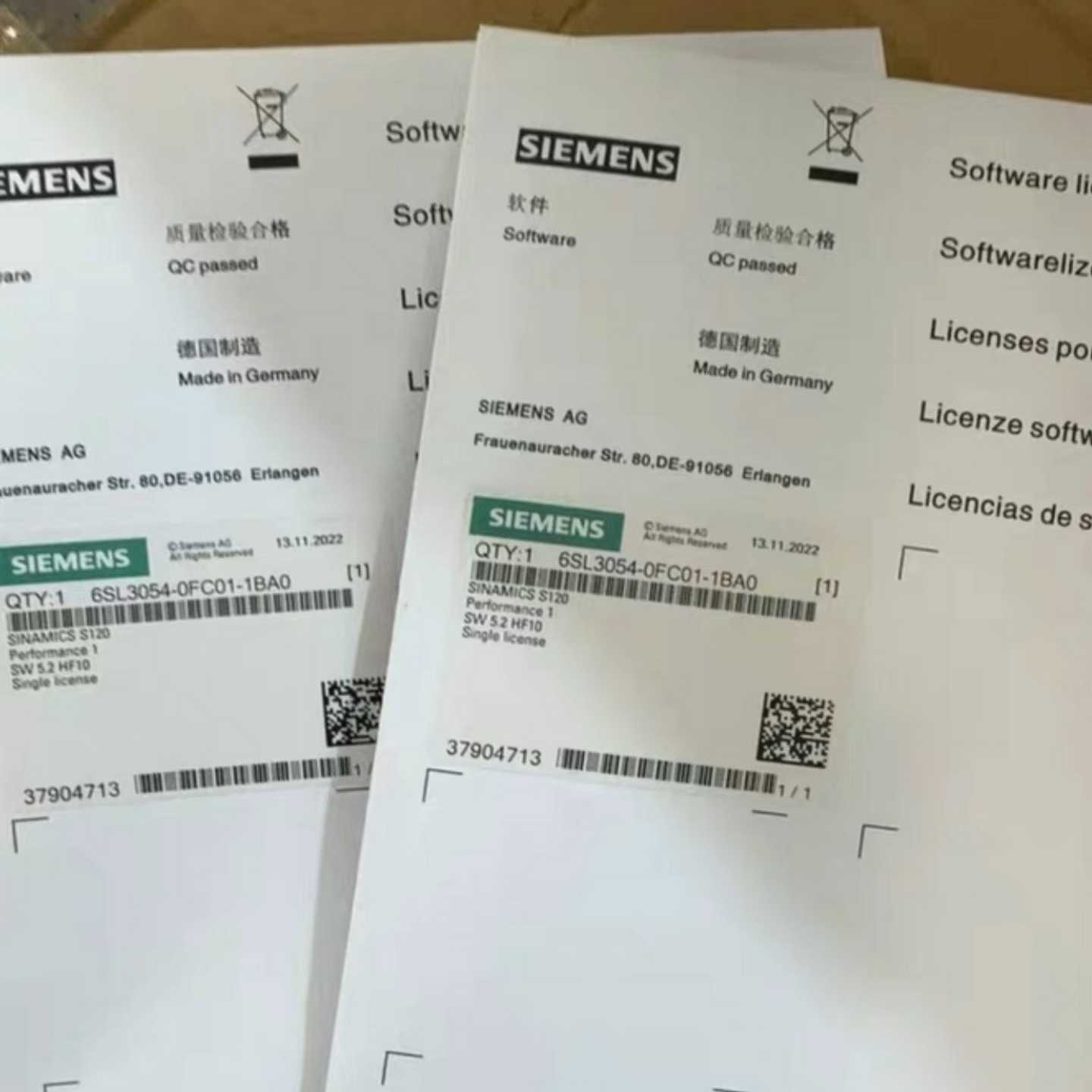 询价6SL3054-0FC01-1BA0全新原装未拆封西门子S1