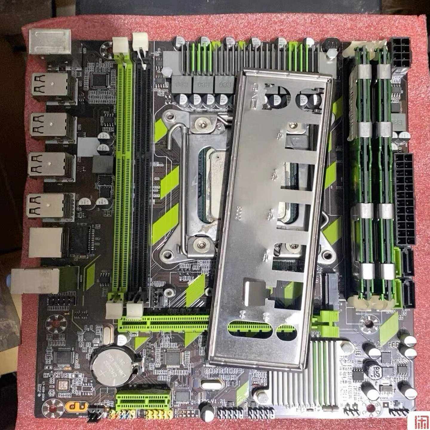 （议价）x79寨板，带一个e52670和4条4g服务器内存，右下角