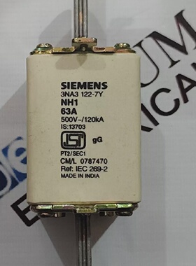 西门子3NA31227YNH1HRC保险丝链接63AMP500V120KA免费快速送货