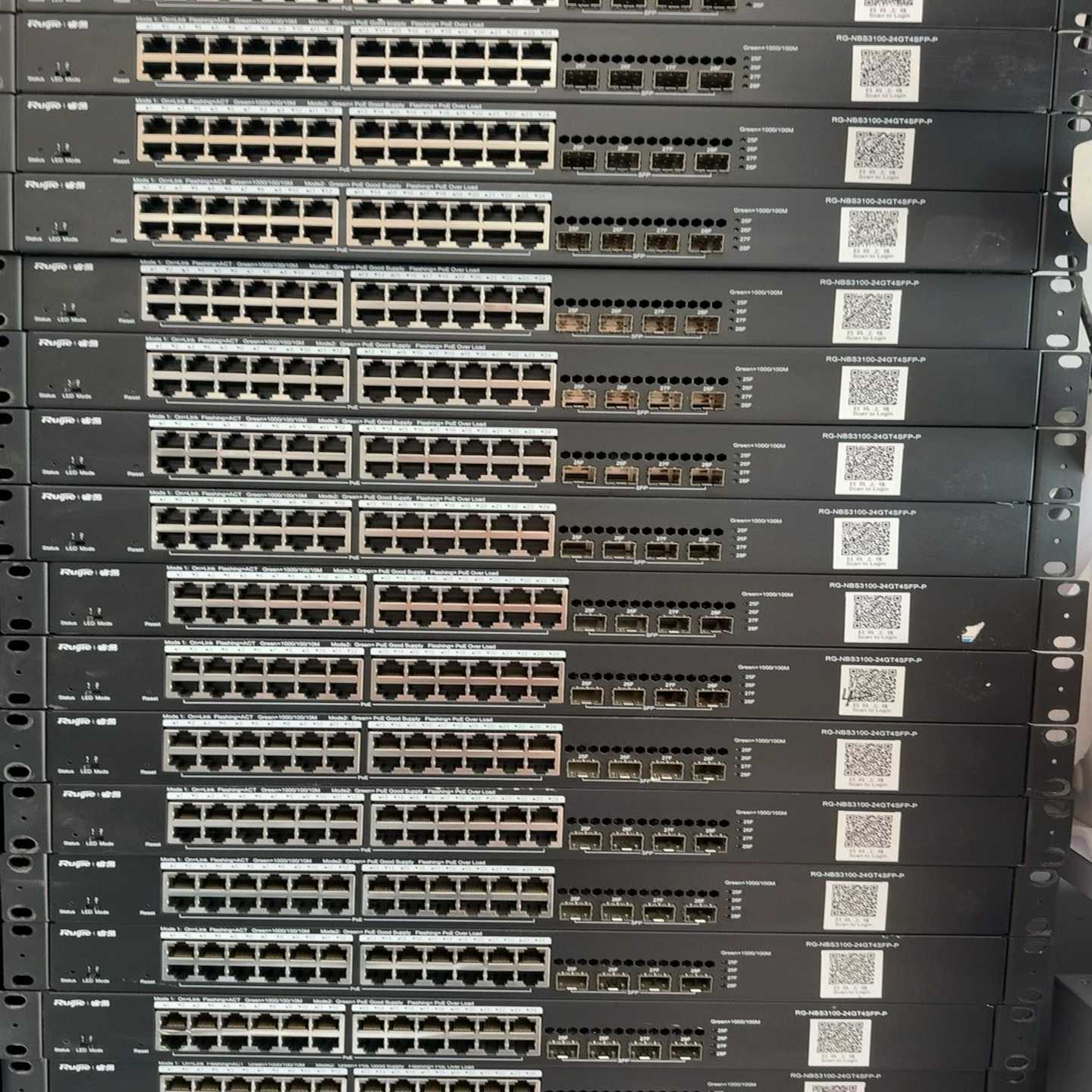 询价~锐捷·睿易RG-NBS3100-24GT4SFP-P，poe