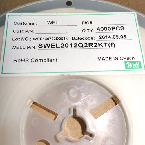 0805 2.2UH SWEL2012Q2R2KTf 2-询
