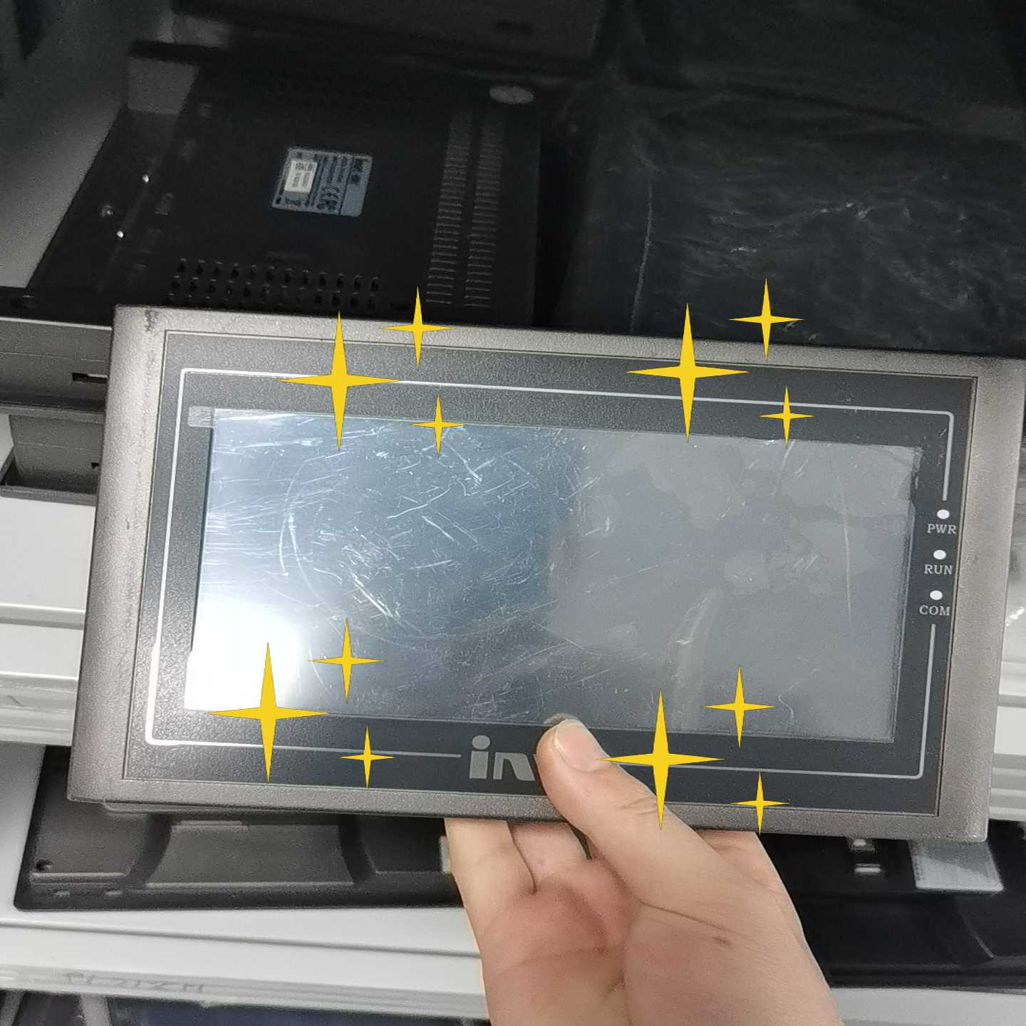 7寸触摸屏，型号VS-070HS，输入电压DC24V（15询价