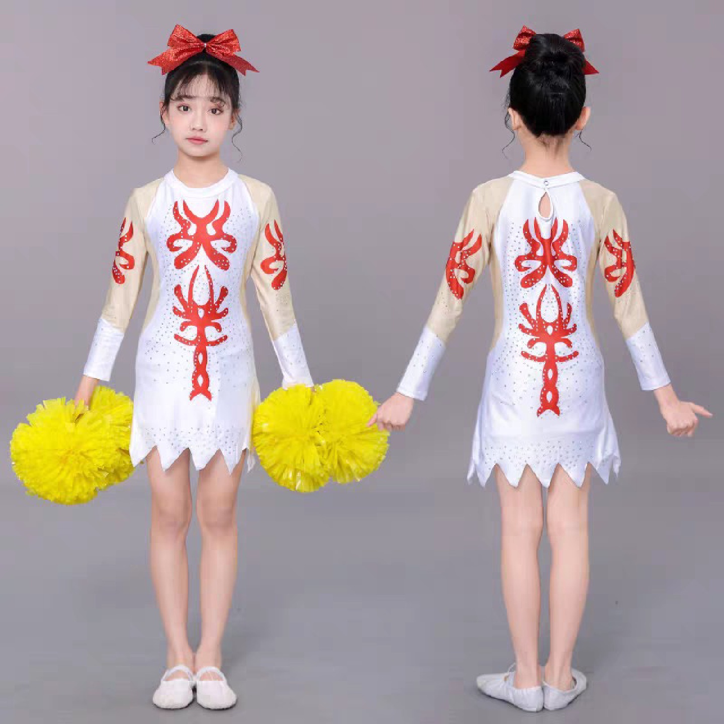 23年新款啦啦操服装啦啦队队服花球啦啦操爵士啦啦操舞蹈服装