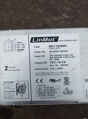 【请询价】LinMot 电源S01-72500实物图拆机件