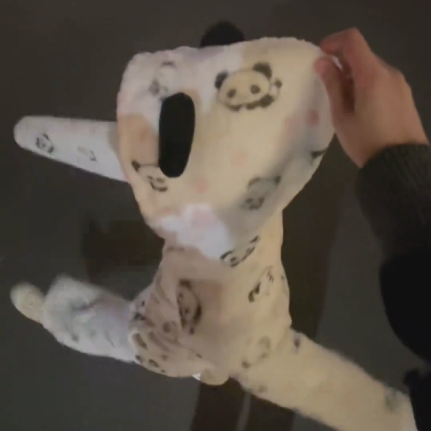 冬季新款睡衣套装女连帽小熊猫耳朵可爱长袖长裤家居服睡衣