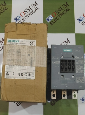 SIEMENS3RT1056POWERCONTACTOR185AMPVOLTAGE110VACFREEF