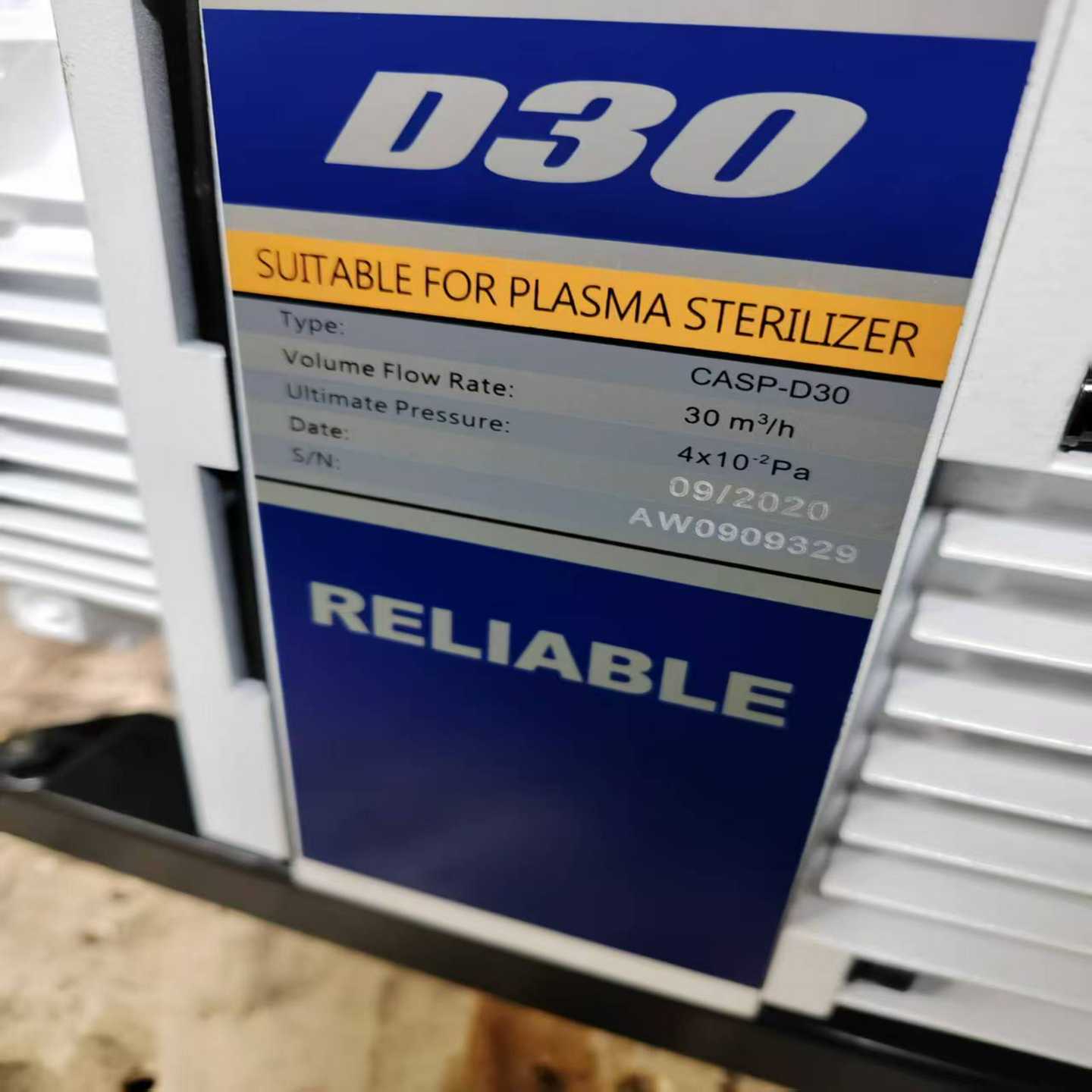 出凯斯普真空泵CASP-D30，适合等离子灭菌，功能完好，保--议价商