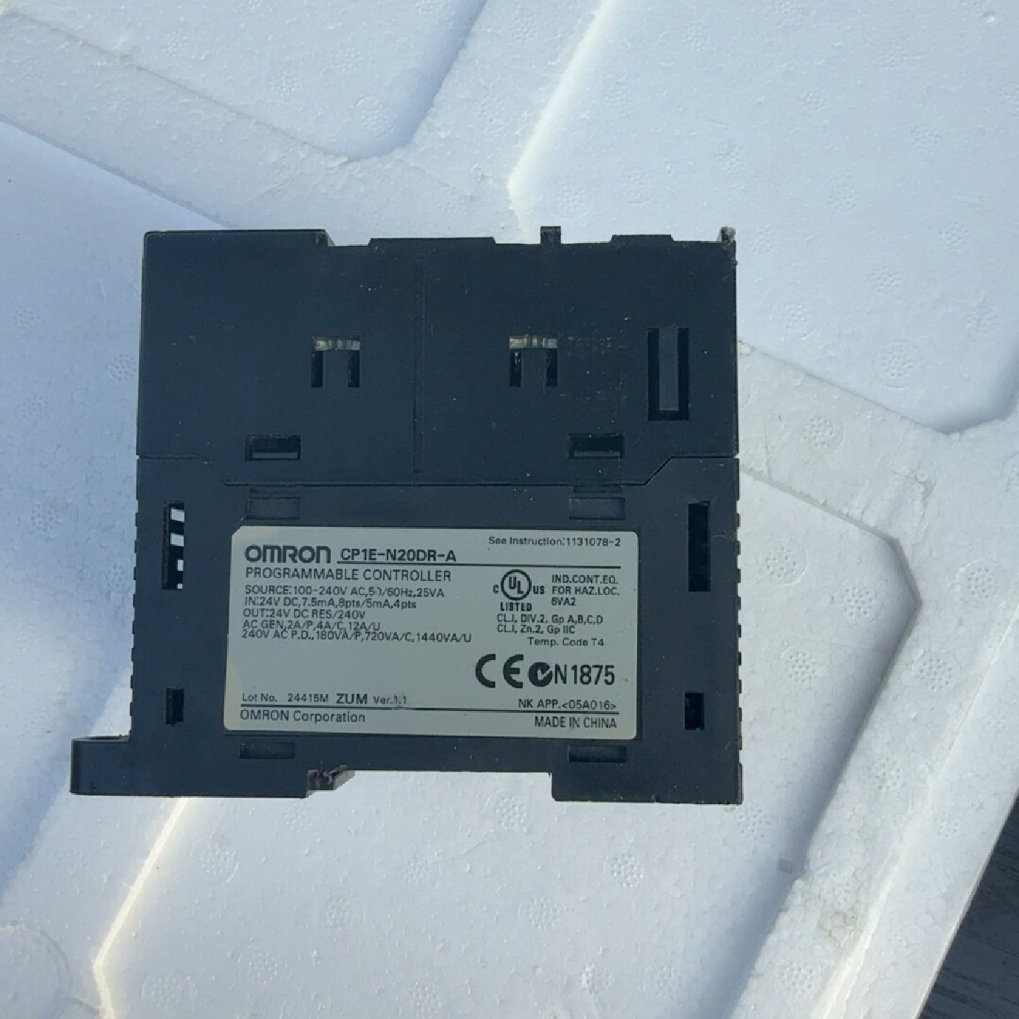 议价欧姆龙PLC型号CP1EN20DRA原装拆机件功能议价