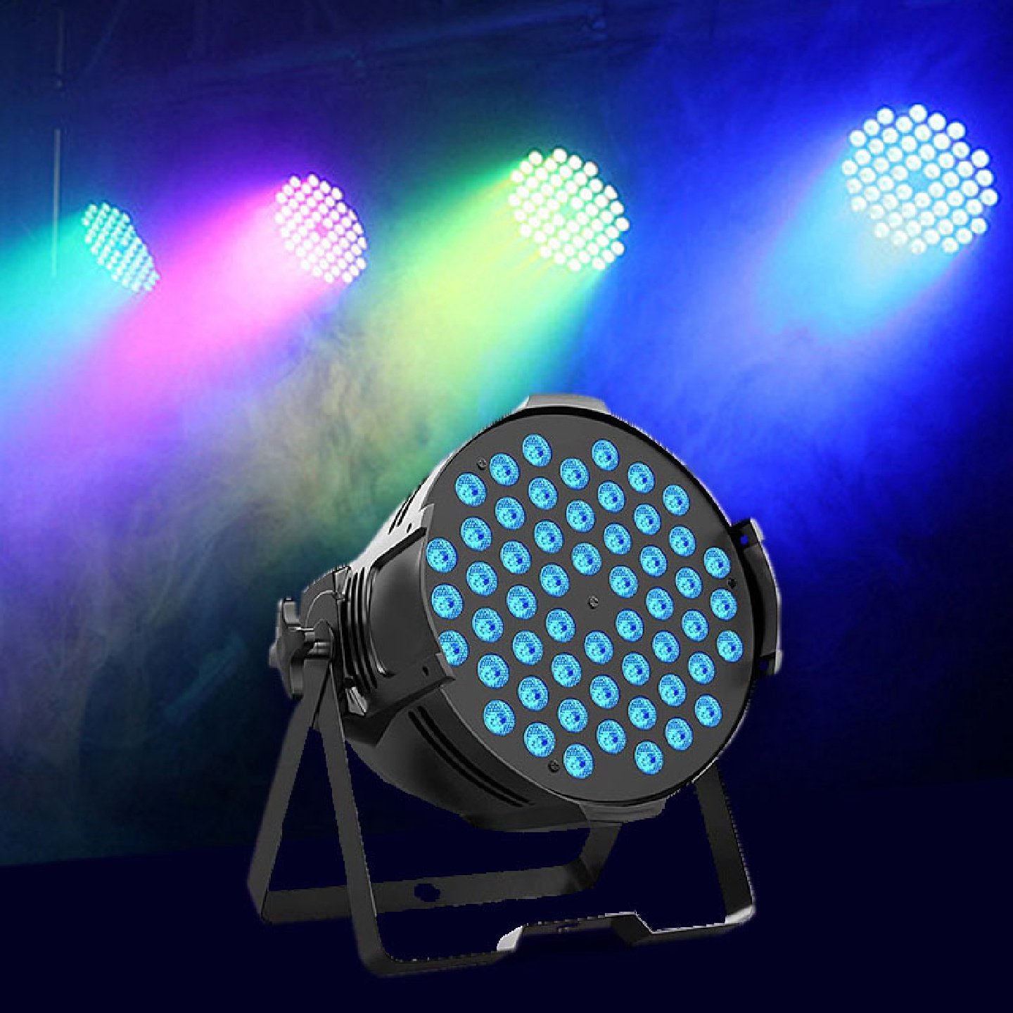 54颗3W全彩帕灯声控频闪彩灯led婚庆演出酒吧氛围闪光派对舞台灯