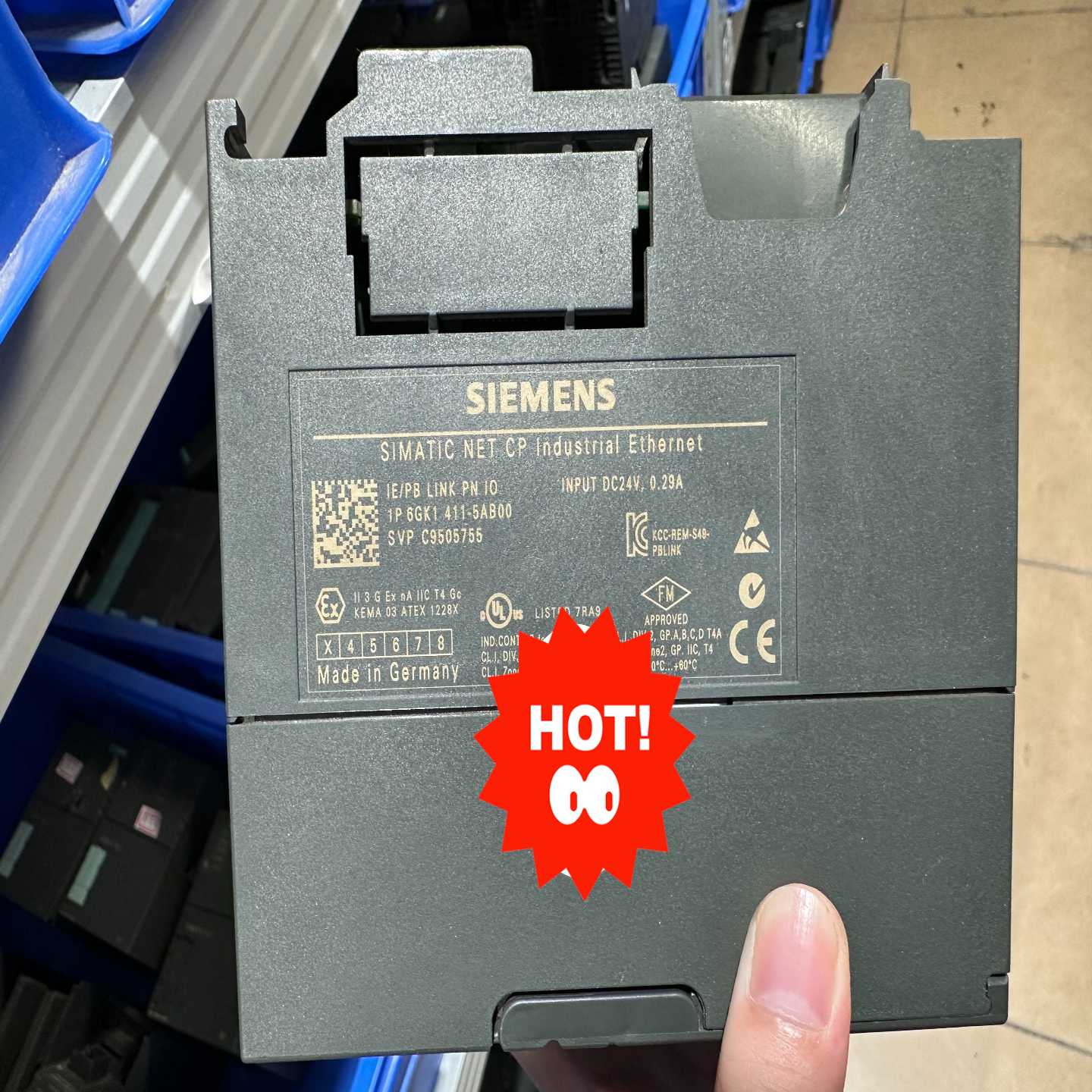 6GK1411-5AB00西门子原装二手裸机99新,库存--议价商品