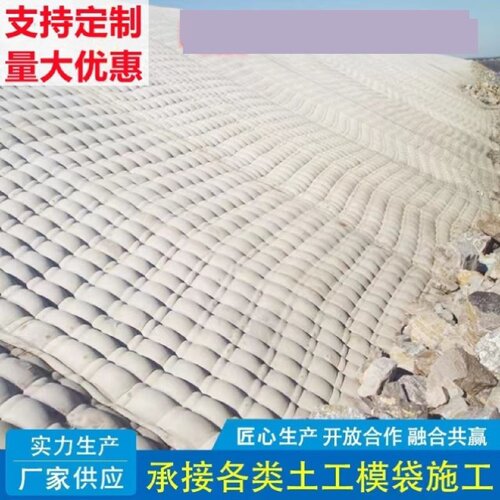 护坡混凝土工膜布袋土工模袋管袋水闸爆品水利护坡生态模袋河厂家