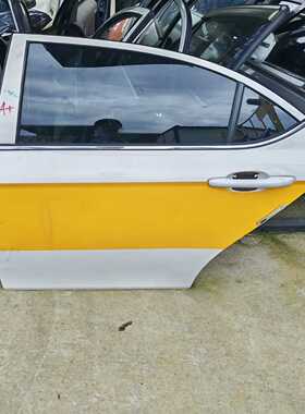 江淮iEVA50左后门总成，白色配黄色装饰条，原装拆车件。门--议价