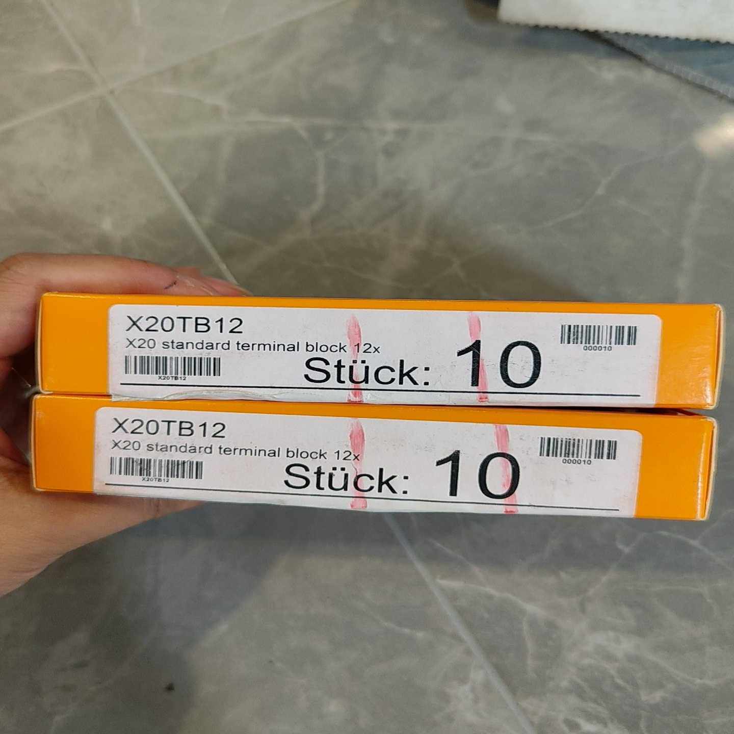 倍加莱接线端子X20TB12，带包装一盒10个，询价