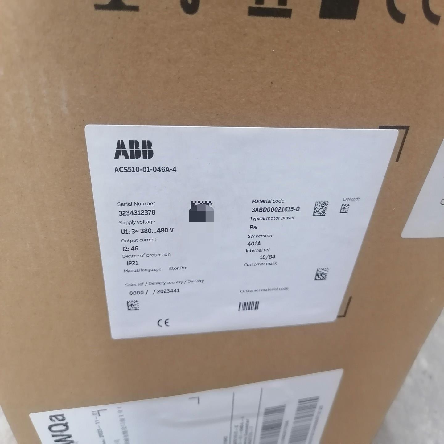 【请询价】全新ABB变频器ACS510-01-046A-4