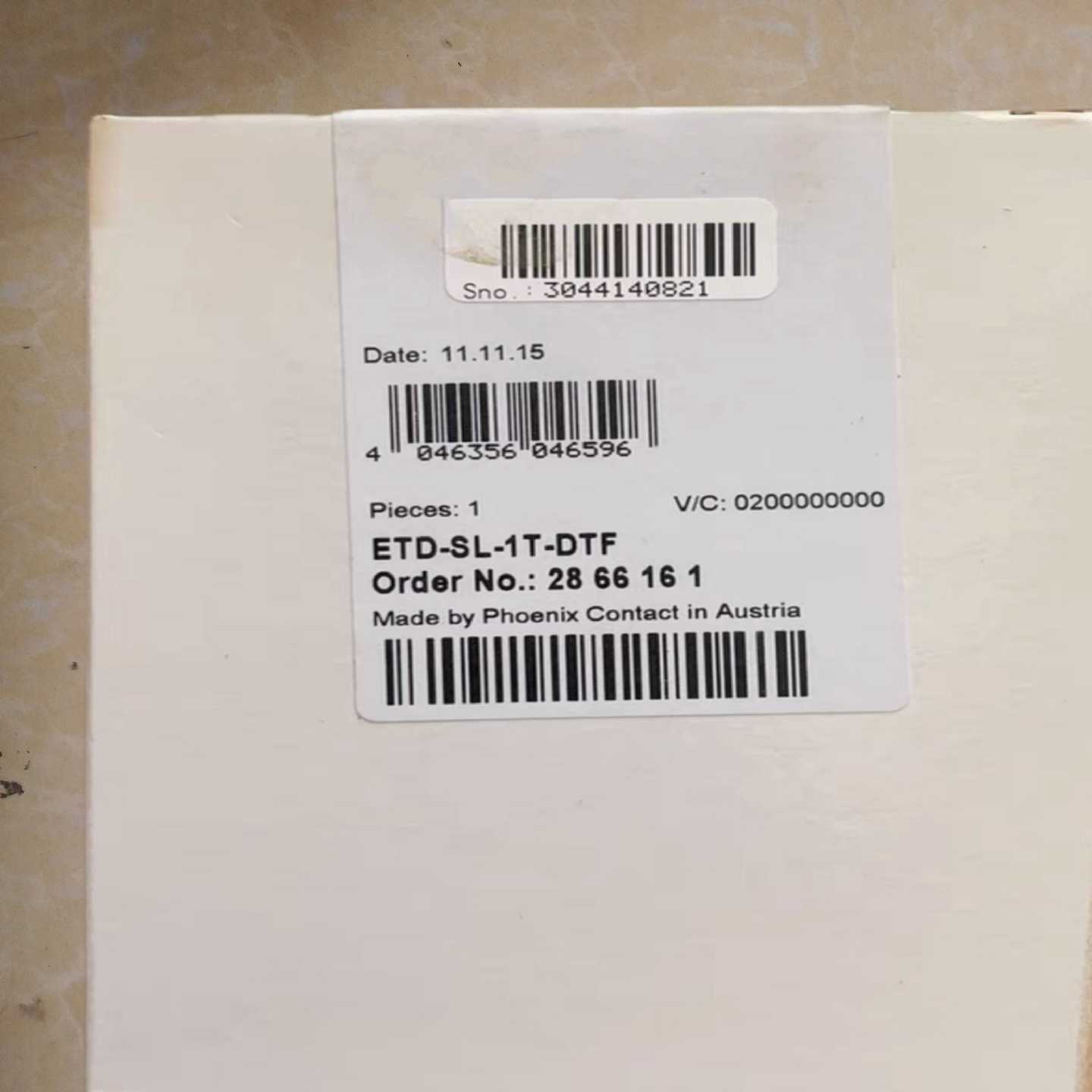 全新菲尼克斯时间继电器定时器ETD-SL-1T-DTF