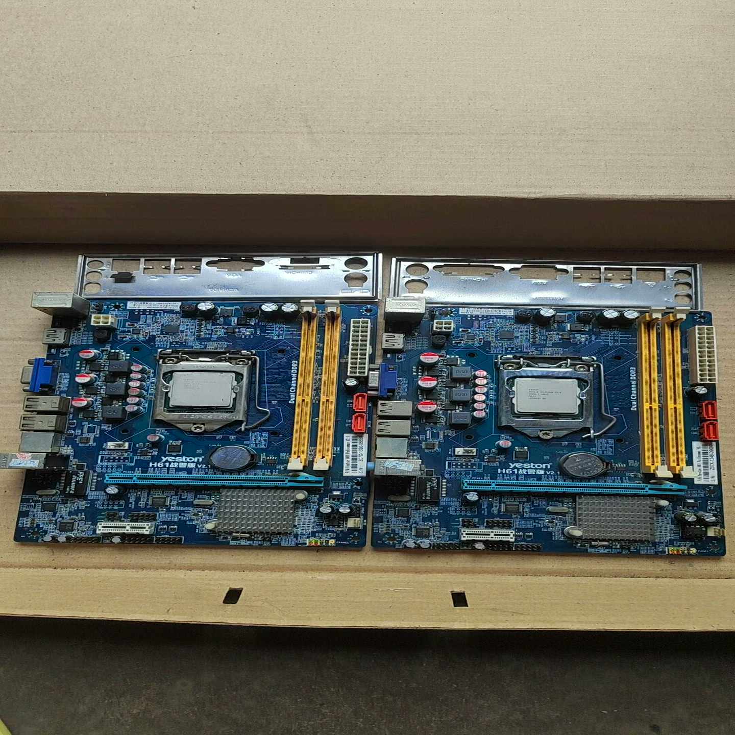 盈通H61主板战警版V2.1版本送亮机g系列cpu功能正常-议价