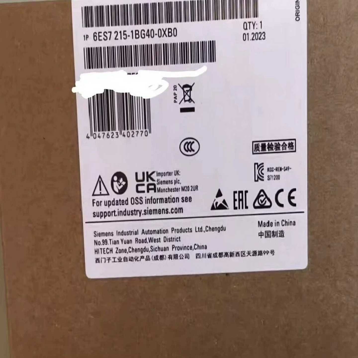 全新原装正品6ES7215-1BG40-0XB0西门子PLC--议价商品