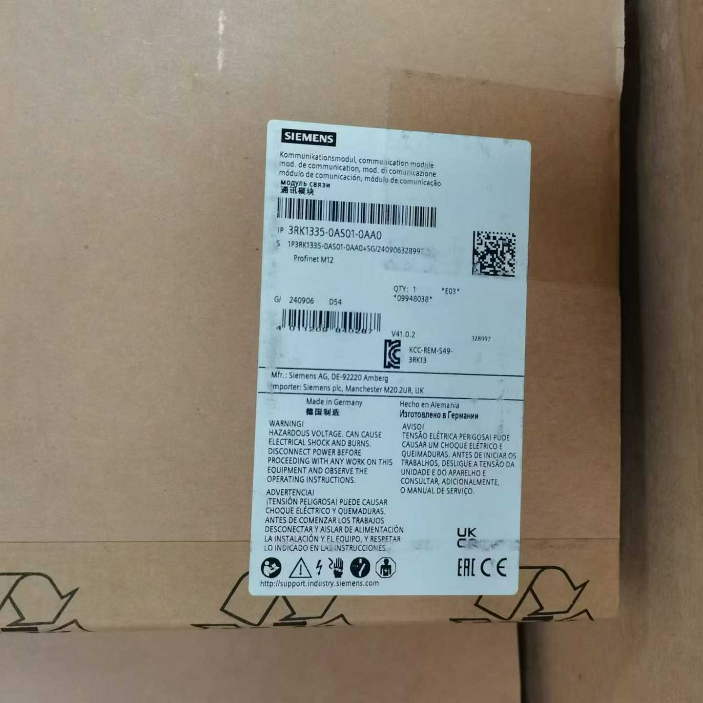 德国3RK13350AS01z0AA0M200D通讯模块原装现货