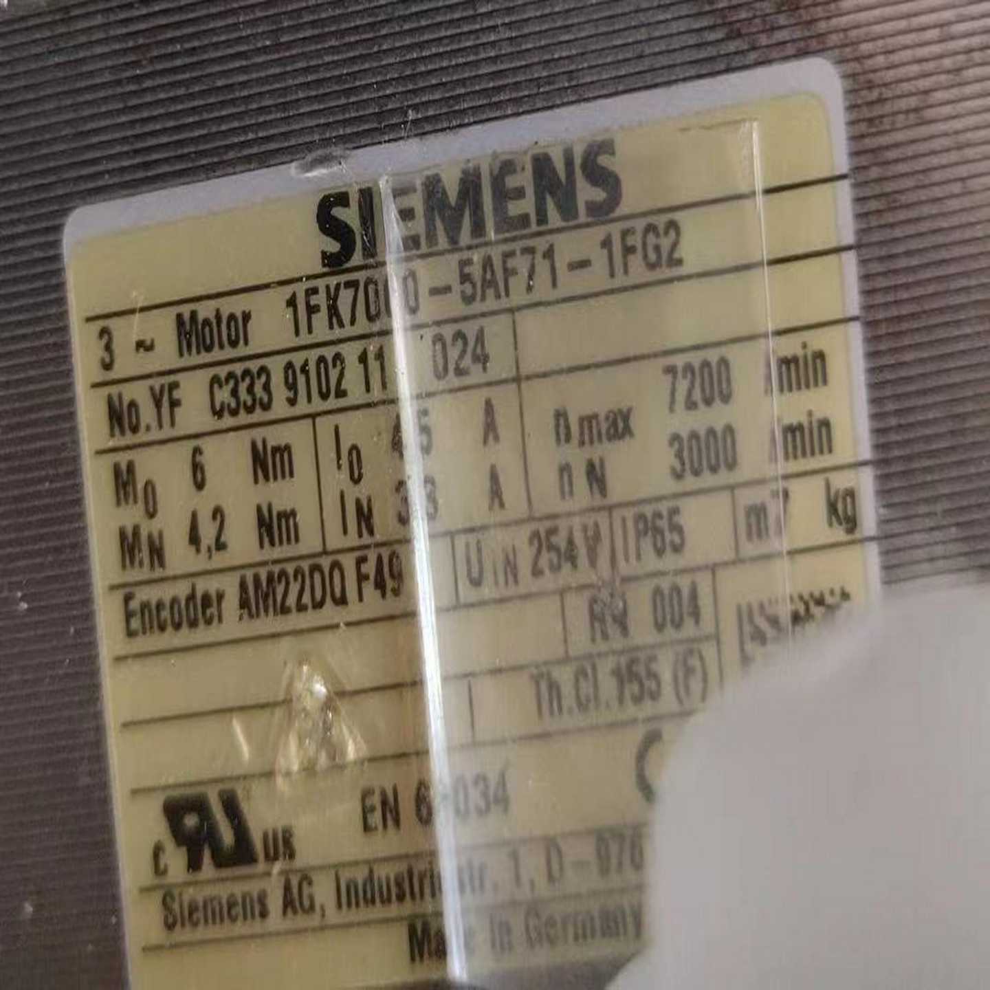 【议价】1fk7060-5af71-1fg2伺服电机适用