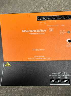 询价魏德米勒PROECO480W24V20A电源，型号1