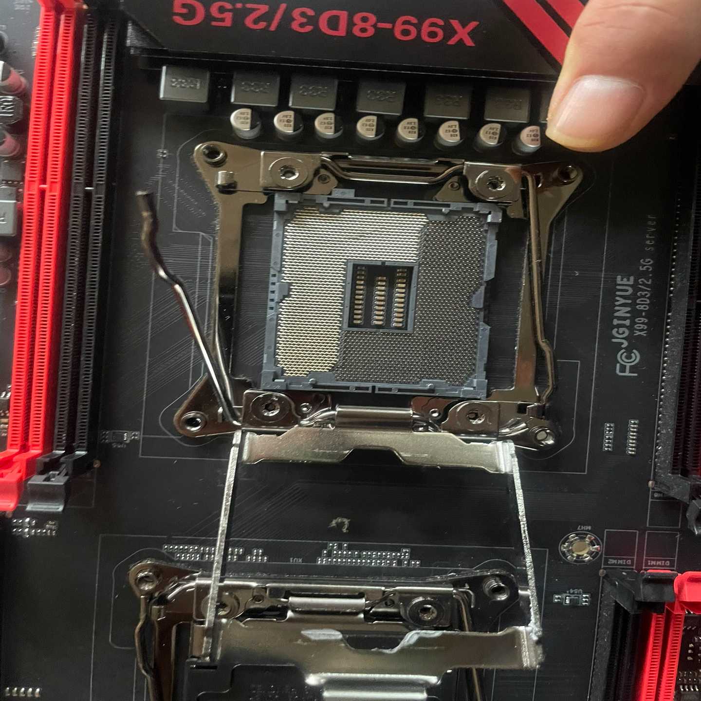 （议价）精粤X99-8D3/2.5G双路服务器主板，23年5月的，还图片