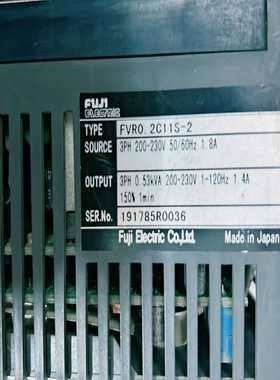 议价原装日本富士变频器FVRO.2C11S-2没有修过，拆机成