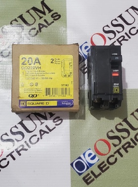 SQUAREDQO220VHCIRCUITBREAKER20AMP2POLEVOLTAGE120240VAC快速发