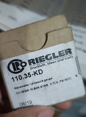 议价德国RIEGLER压力表110.35KD议价