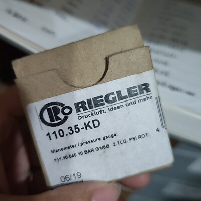德国RIEGLER压力表110.35KD全新原装正品-议价