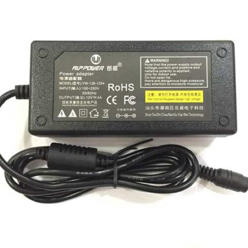 岳威12V4A电源适配器适用ADP-40MH BD 12V4A 100-240V 1.5A电源线
