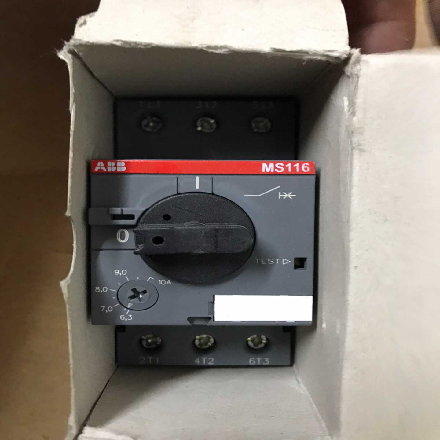 询价拍~原厂ABB电动机保护断路器MS116 6.3-10A马达