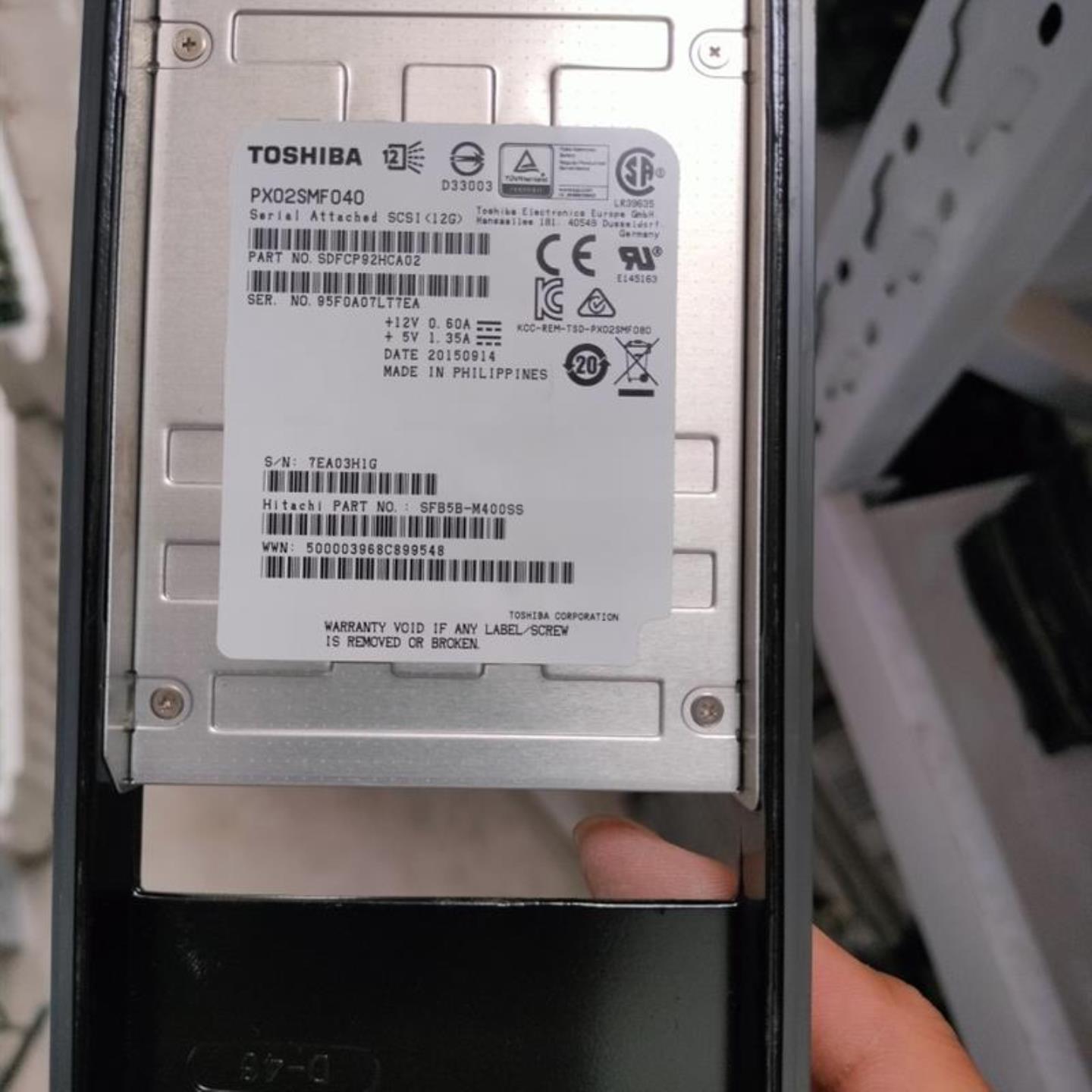 HDS 5541908-A VSP 400GB 12G SAS SSD B5A-M400SS 硬盘