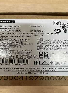 隔离开关3KD1630-2ME20-03KD910询价