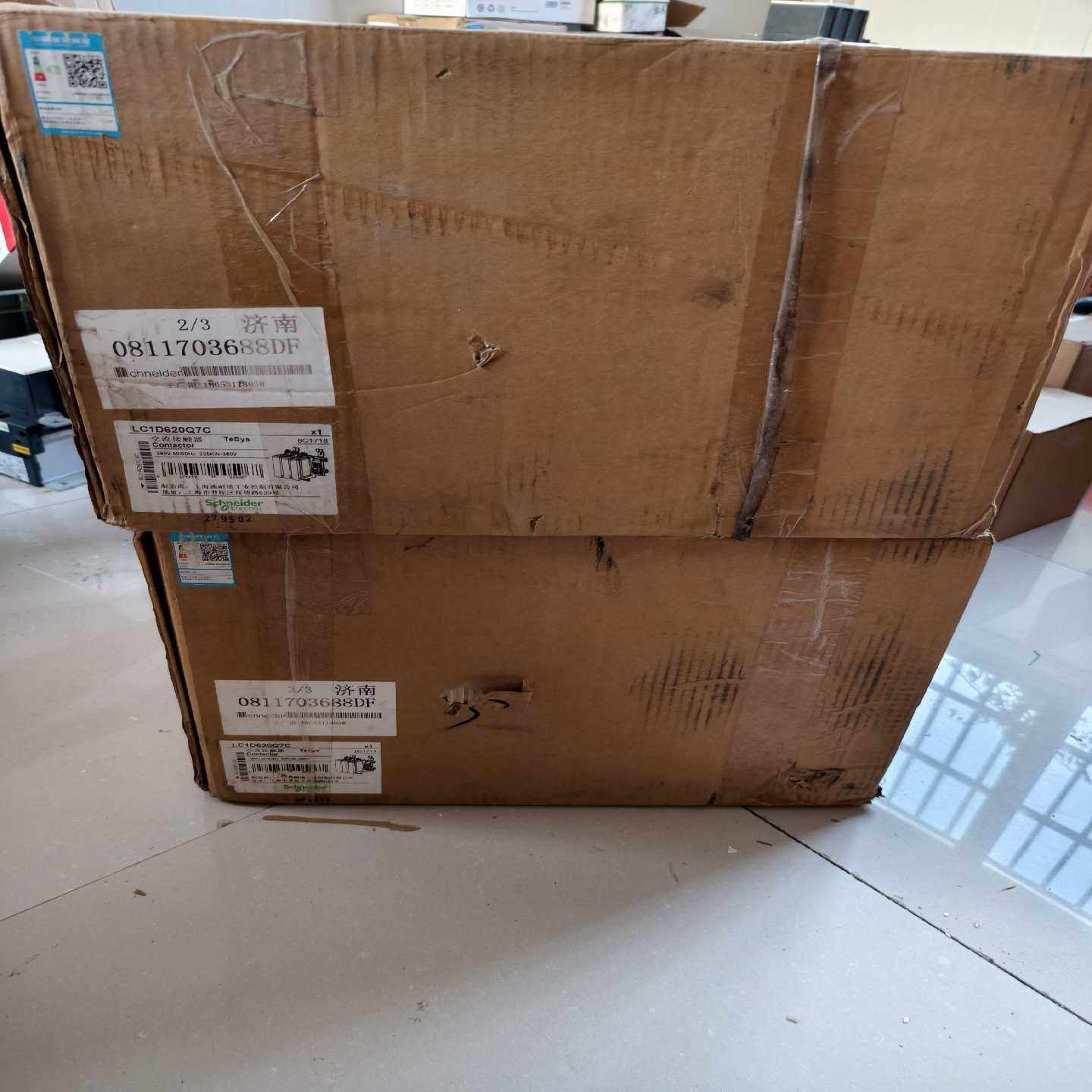 议价施耐德LC1D620Q7C接触器，线圈380V，数量2台，全