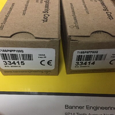 配件T18SP6FF100Q邦纳T18SP6FF50Q光电传感器BANNER详询议价