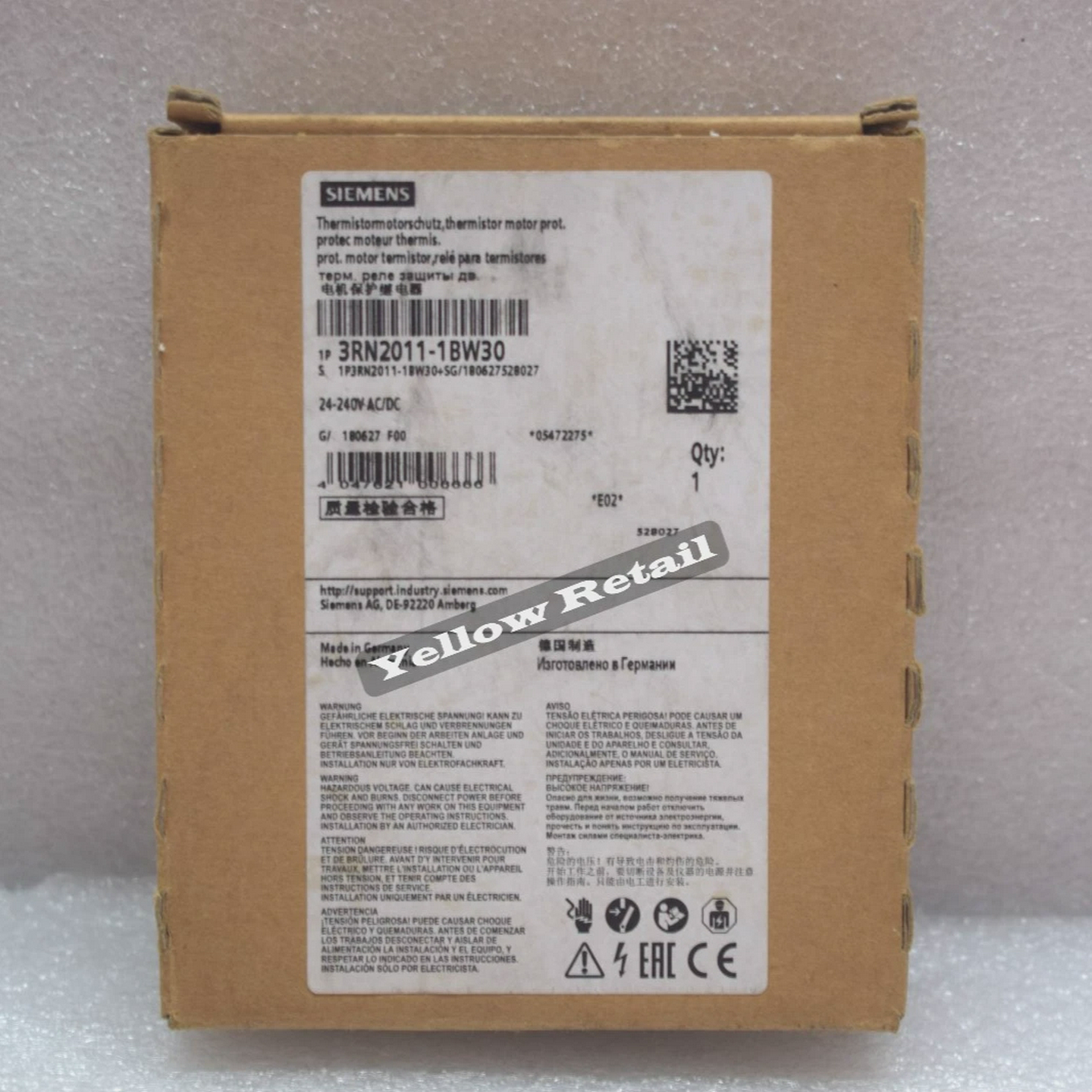 西门子3RN2011-1BW30散热器电机保护继电器评估装置