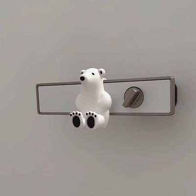 倒霉熊门把手防撞套矽胶门吸免打孔入户门后防撞神器