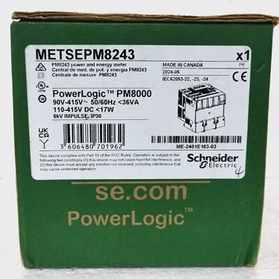 Schneider Electric METSEPM8243 PowerLogic PM8000 PM8243 Powe