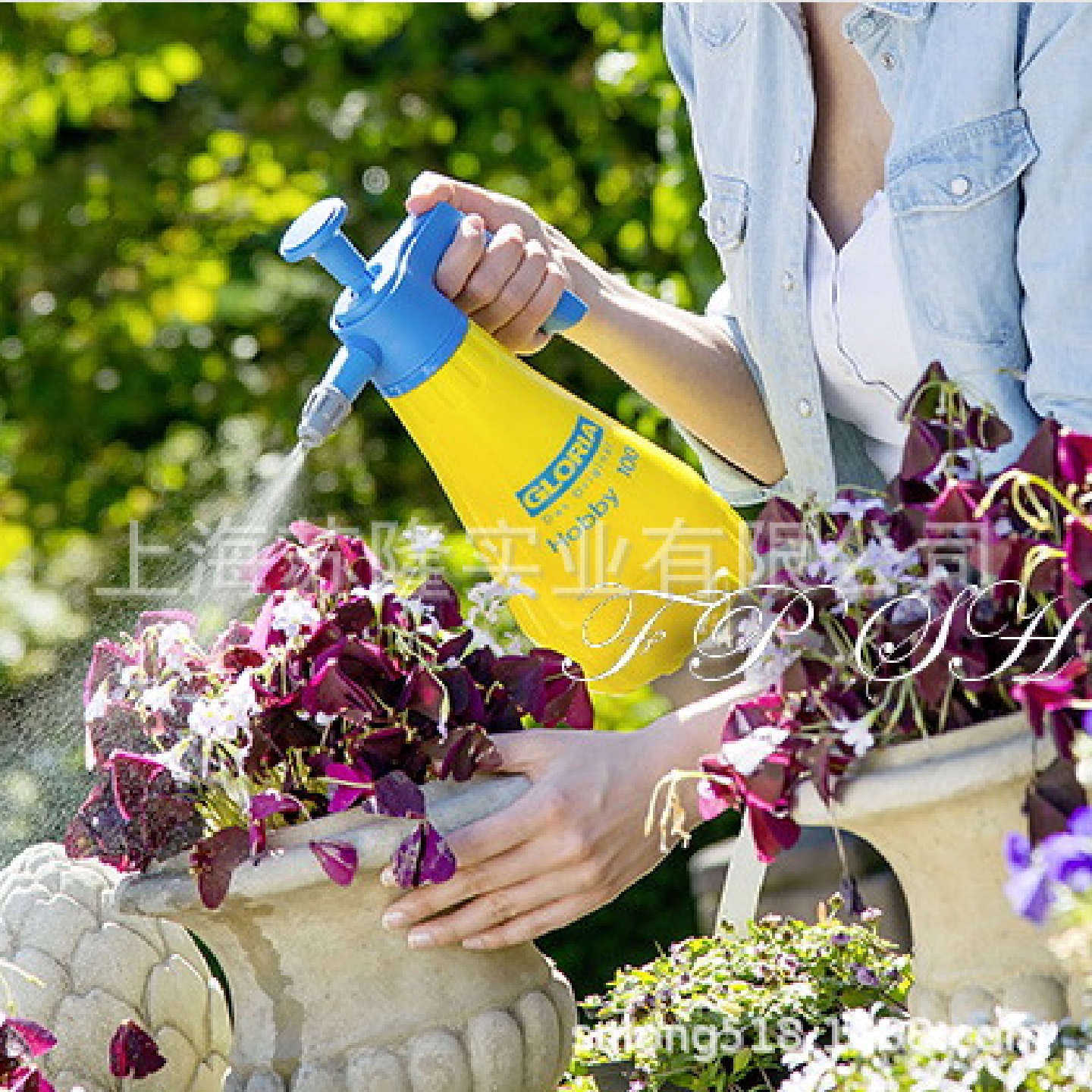 HOBBY100喷水浇花壶德国GLORIA花卉园艺用手持加压喷壶