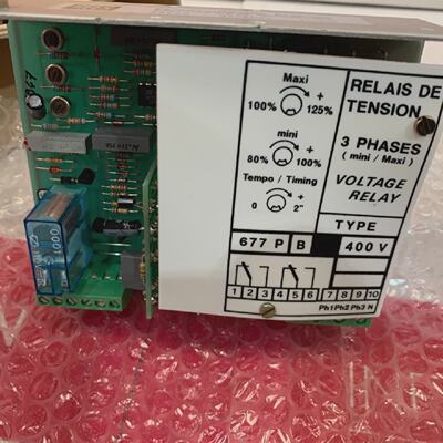 Old Stock AEES Voltage Relay 3 Phases Type 677 P B 400V