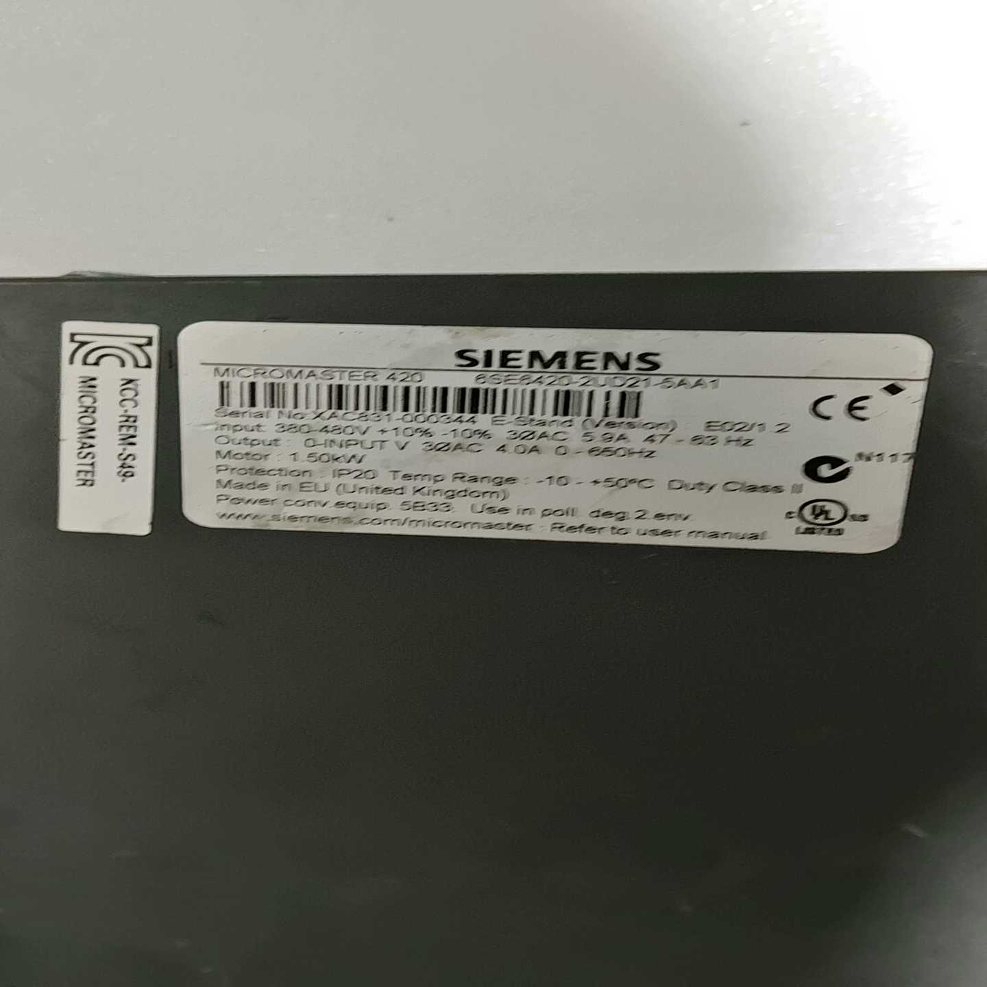 议价西门子420变频器6SE6420-2UD21-5AA11