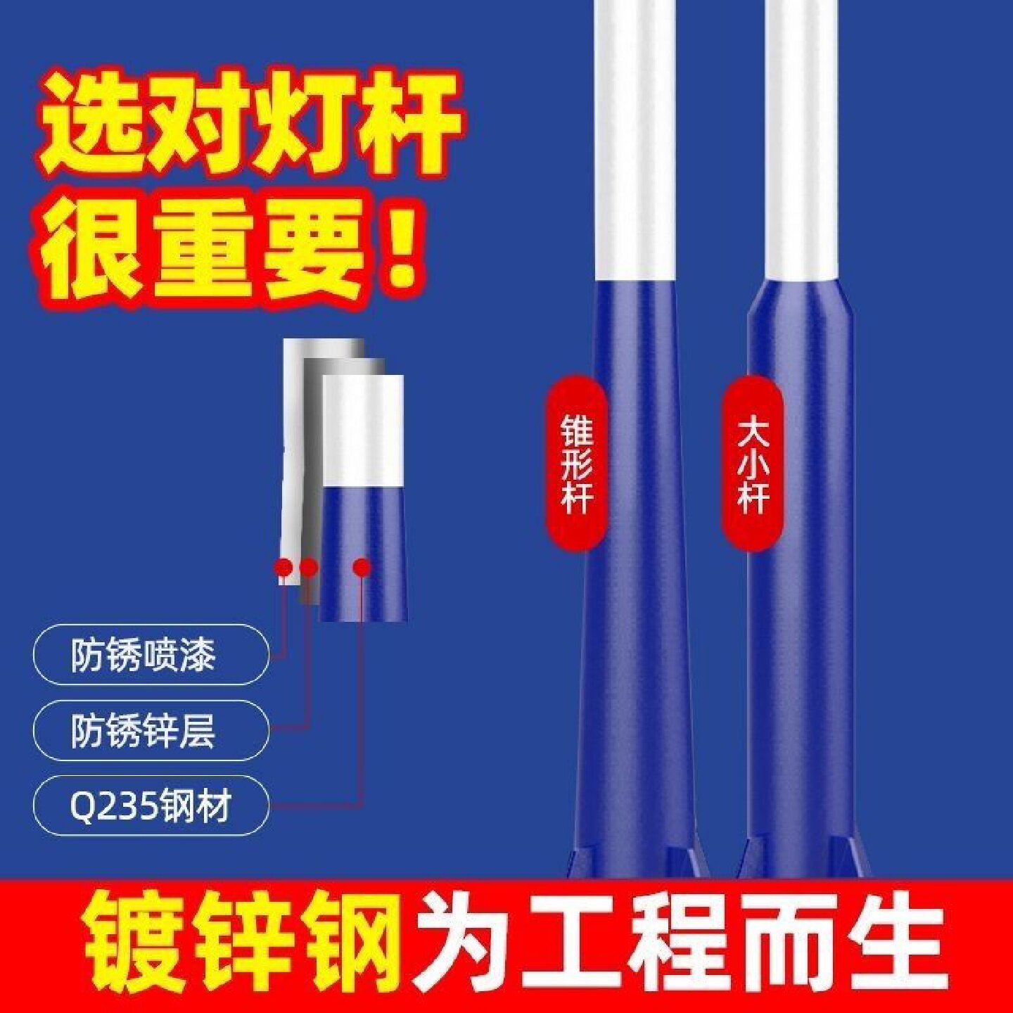 庭院灯户外3米景观灯led公园小区防水复古灯中式仿古太阳能路灯
